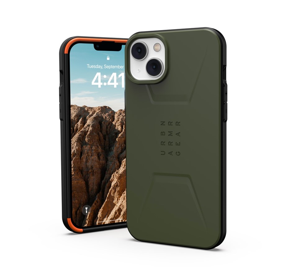 Handys - Cover & Cases - UAG Civilian MagSafe - olive - iPhone 14 Plus - 114037117272