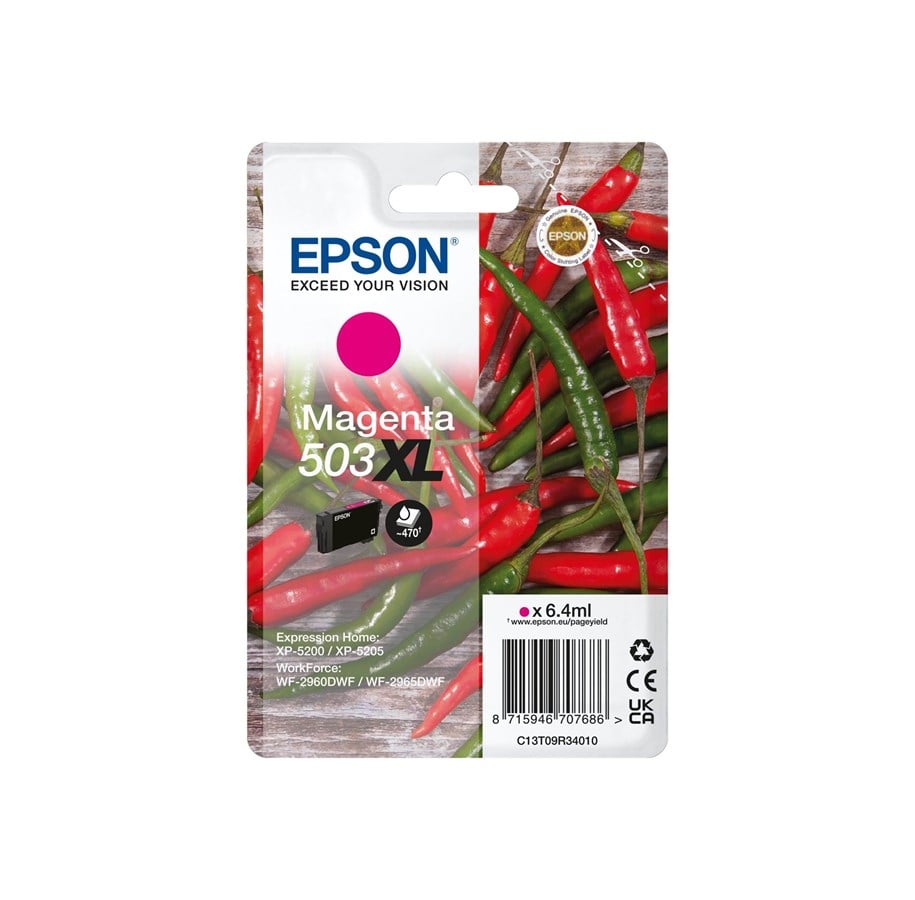 Druckerzubehör - Tinte & Toner - Epson 503XL - XL - magenta - original - ink cartridge - C13T09R34020