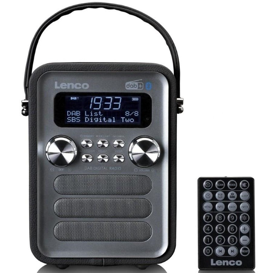 DAB, Netzwerk und Radiowecker - Lenco PDR-051 DAB Radio - DAB/DAB+/FM - Stereo - PDR-051BKSI