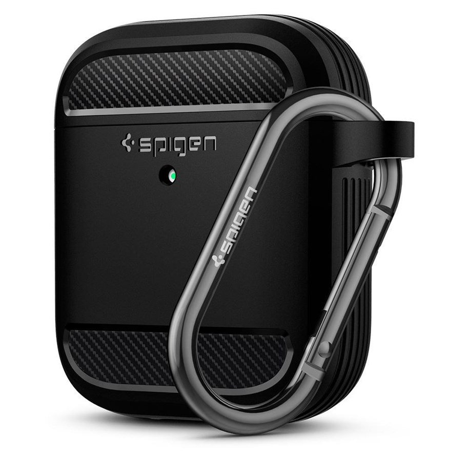 Kopfhörer/Headsets - Spigen Rugged Armor - black -  AirPods - ASD01117