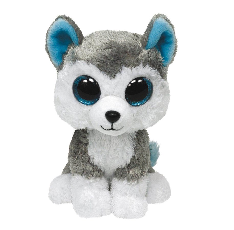 Puppen & Zubehör - Ty Beanie Boos - Slush Grey & White Husky 15cm - 0584094