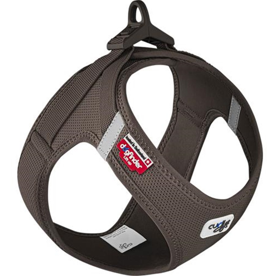 Hunde - Curli Vest Harness Clasp Air-Mesh - Brown (XXXS) - H19005