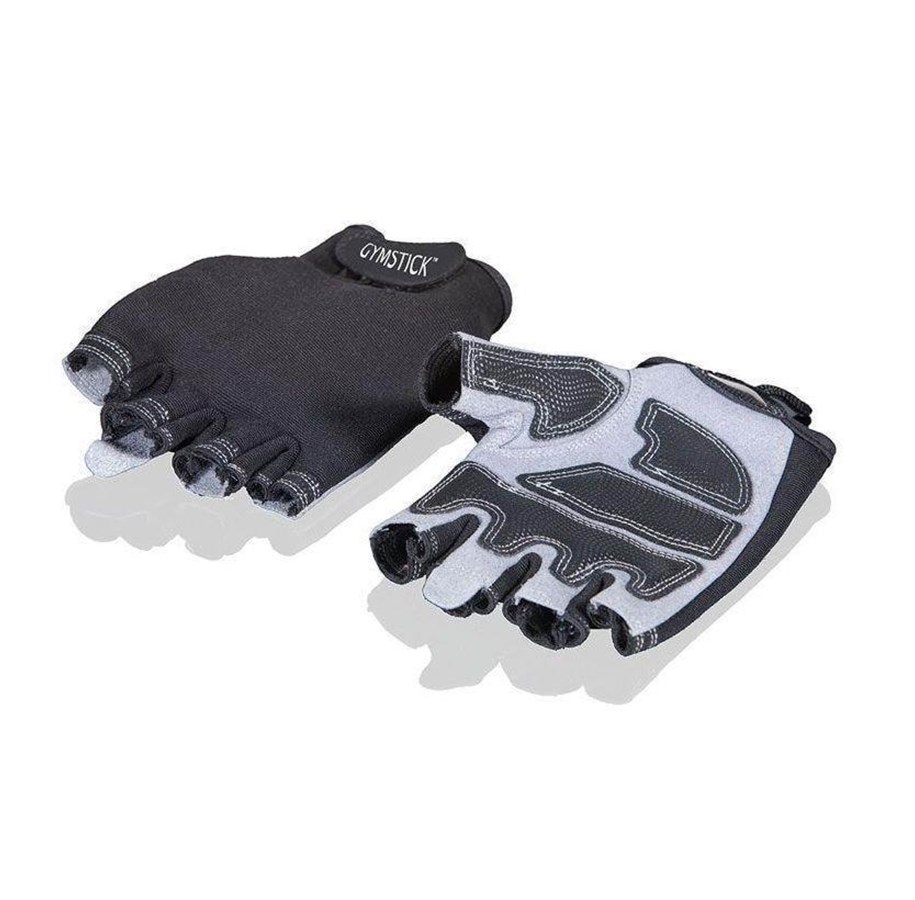 Sport & Fitness - Gymstick Training Gloves Large (black-grey) - 61135-L
