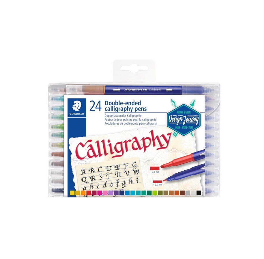 Utensilien zum Schreiben und Zeichnen - Staedtler Double-ended calligr. pens 24pcs - 3005 TB24