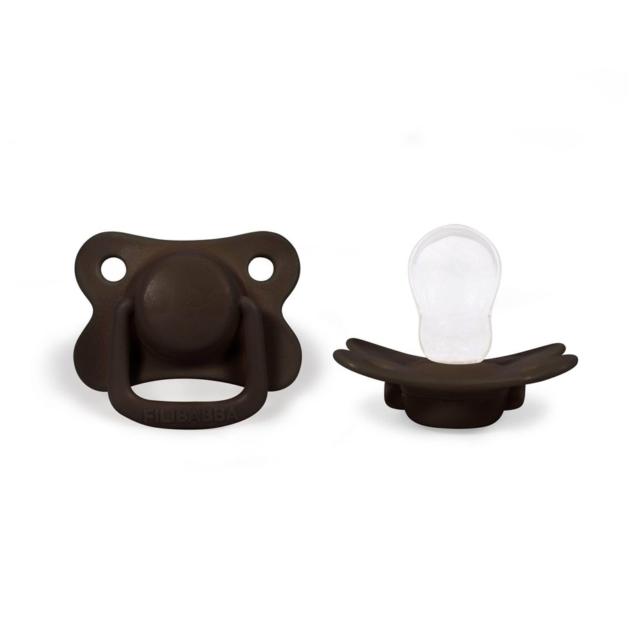 Babypflege - Filibabba Pacifiers 2-pack - Chocolate +6 months - FI-PH026