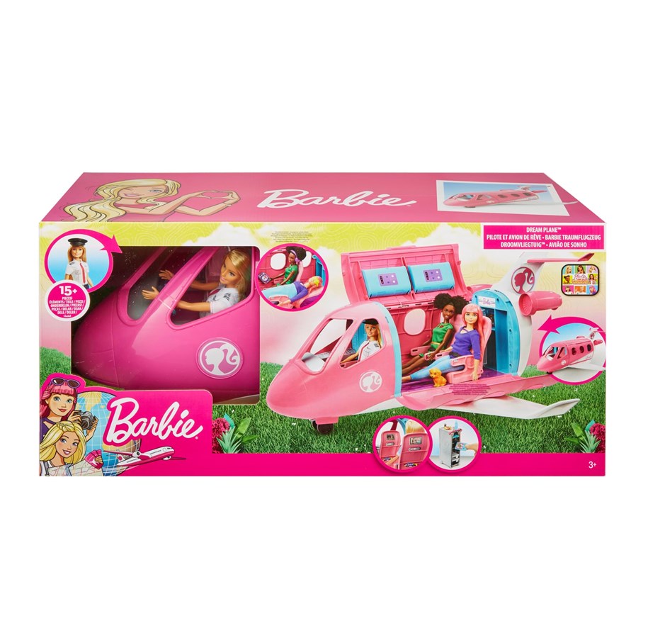 Dolls & Accessories - Barbie Dreamplane and Doll Playset - GJB33