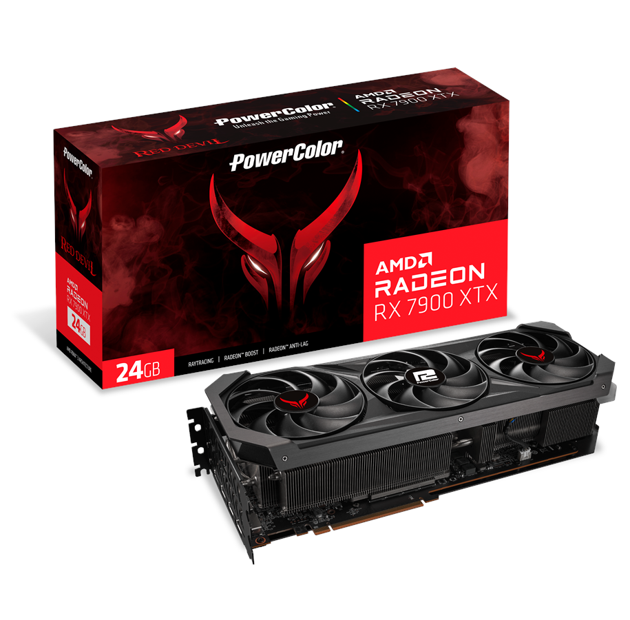 Grafikkarte - PowerColor Radeon RX 7900 XTX Red Devil OC - 24GB GDDR6 RAM - Grafikkarte - RX7900XTX 24G-E/OC