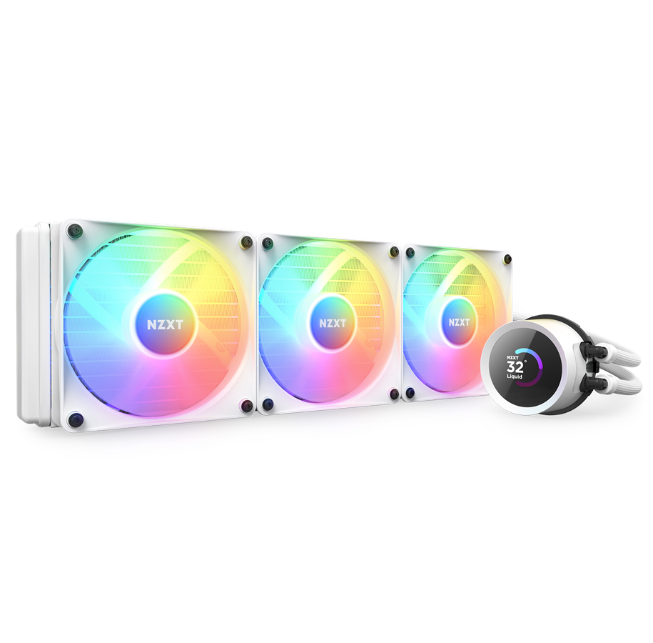 CPU Kühler - NZXT Kraken 360 White RGB - CPU-Wasserkühlung - Max 31 dBA - RL-KR360-W1