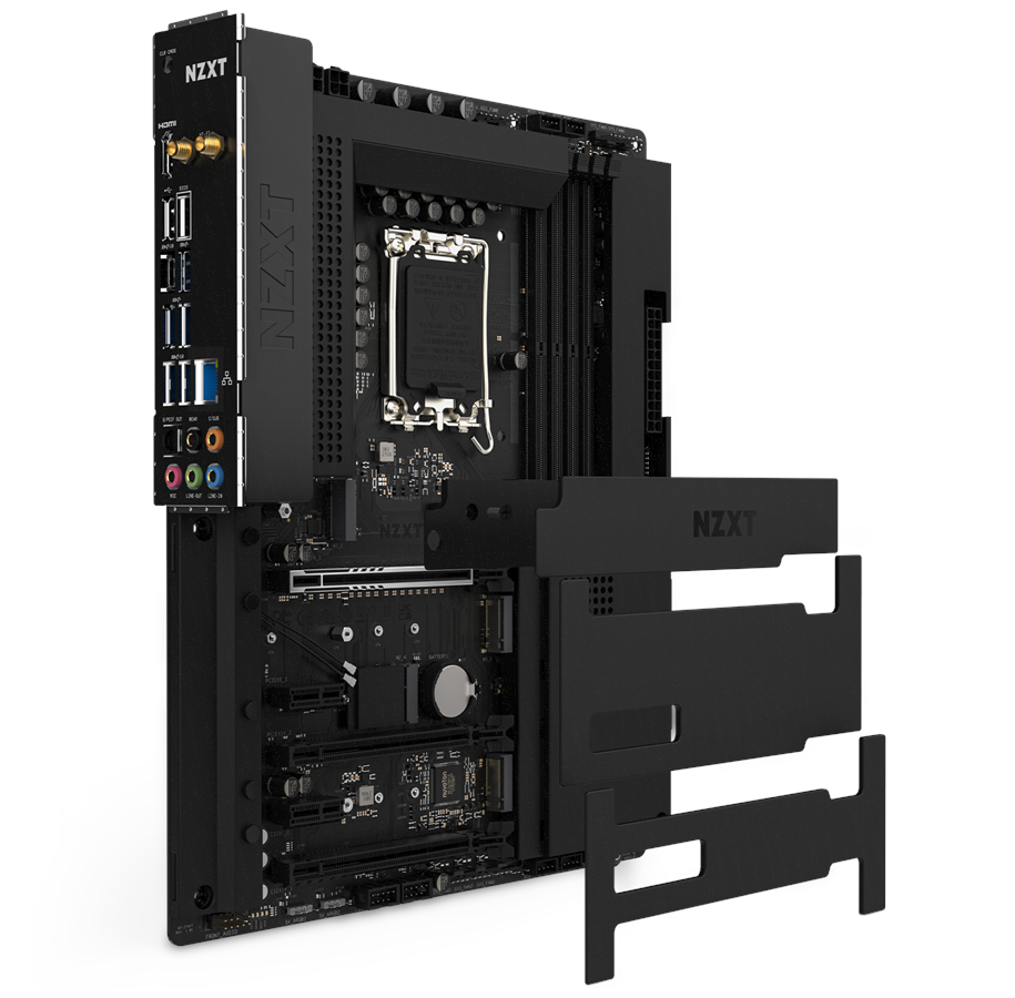 Mainboard - NZXT N7 Z790 Black Mainboard - Intel Z790 - Intel LGA1700 - DDR5 RAM - ATX - N7-Z79XT-B1