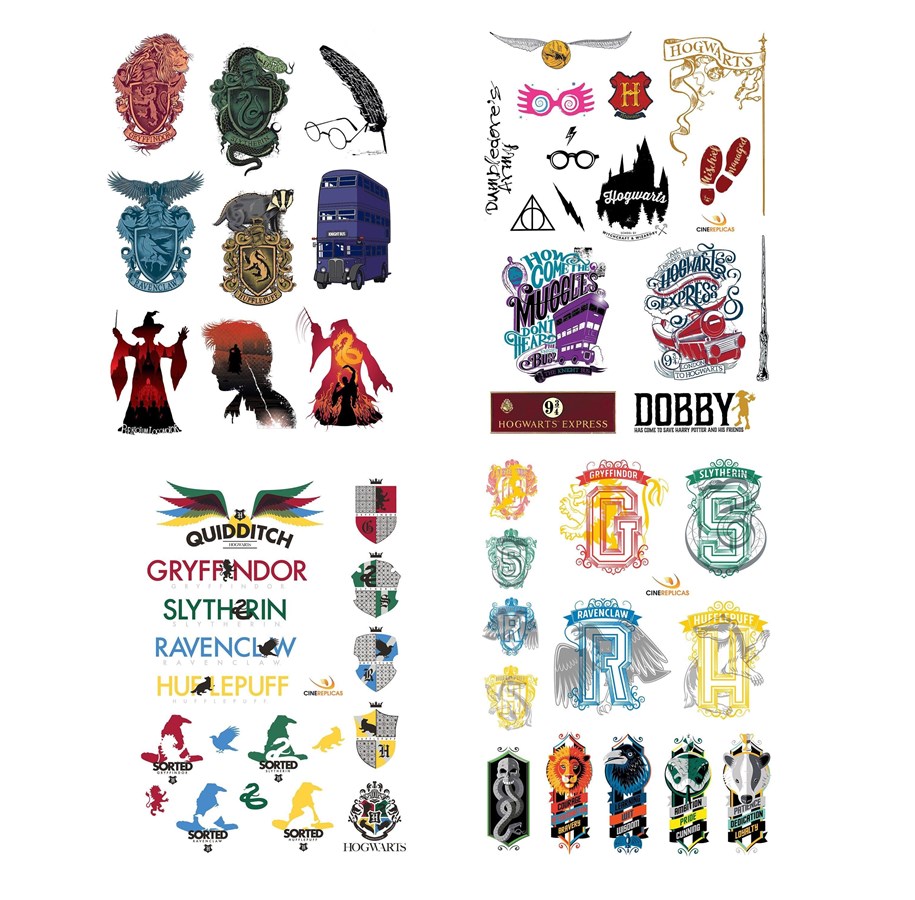 Kunst & Handwerk Ausstattung - Cinereplicas Harry Potter Stickers Set of 55 stickers - 4895205604100