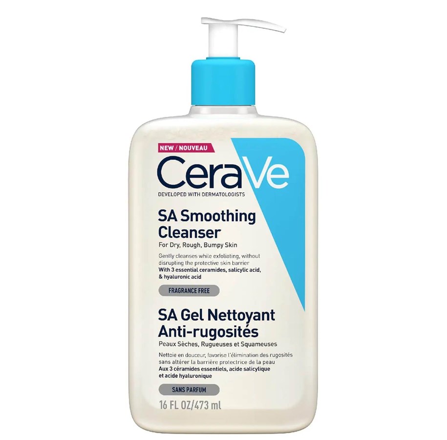 Gesichtspflege - CeraVe SA Smoothing Cleanser 473ml - Dry Rough Bumpy Skin - 3337875795456