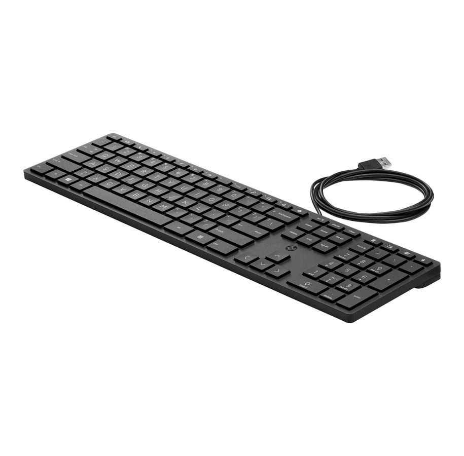 Tastaturen - HP Desktop 320K - Tastaturen - Englisch - Schwarz - 9SR37AA#ABB