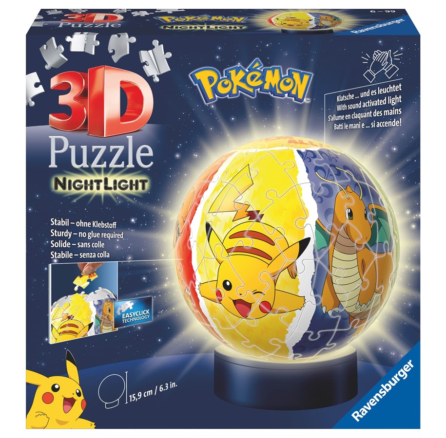 Puzzle - Ravensburger Nachtlicht - Pokémon 3D Puzzle - 10311547