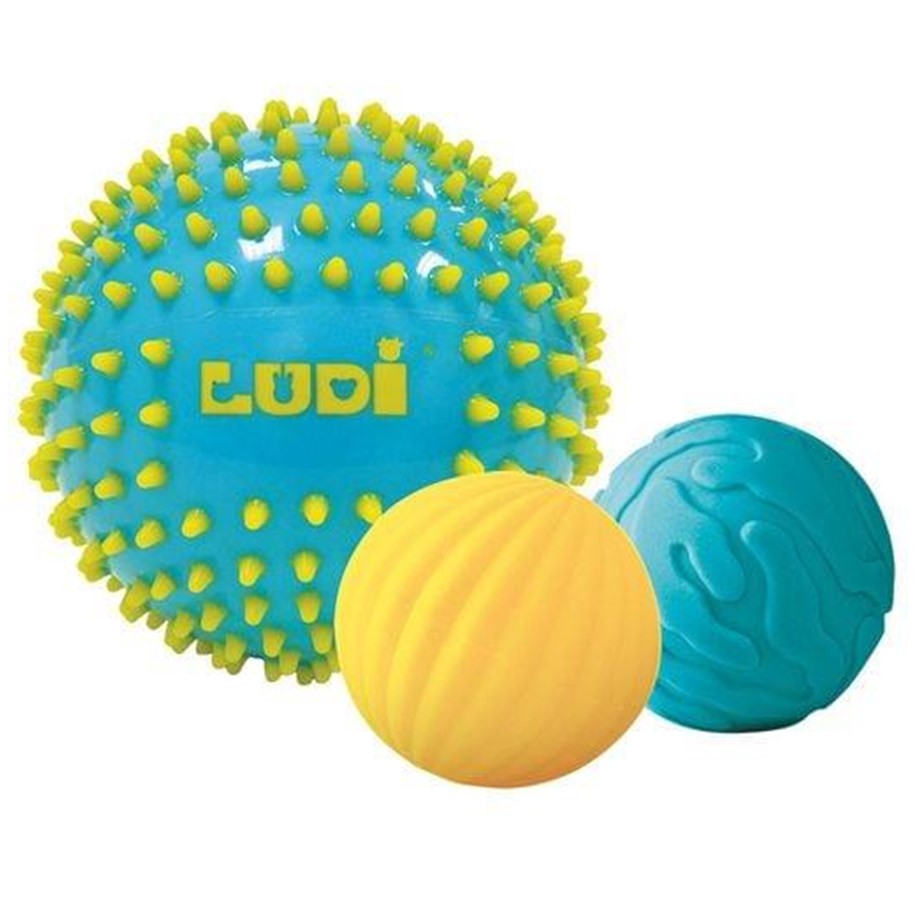 Baby Spielzeug - LUDI Sensory ball set - blue - LU30021
