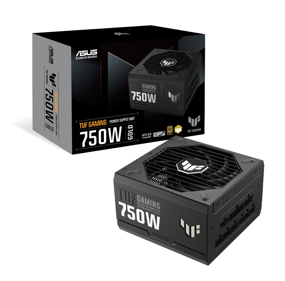 Netzteile - ASUS TUF GAMING 750G - ATX 3.1 Netzteile - 750 Watt - 135 mm - ATX 3.1 - 80 Plus Gold zertifiziert - 90YE00S3-B0NA00