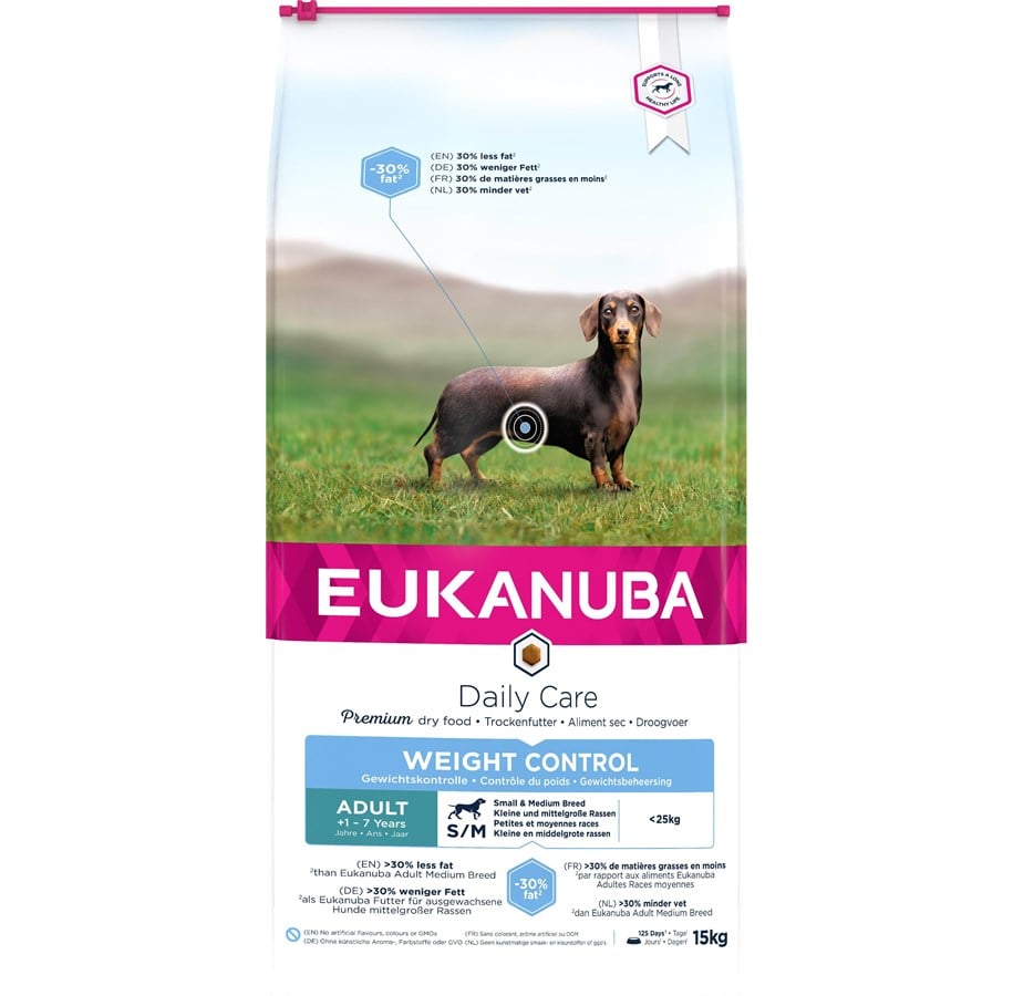 Hunde - Eukanuba DailyCare Adult Weight Control Small/Medium 15 kg - EH111500