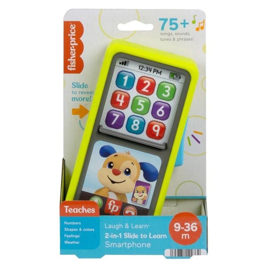 Baby Spielzeug - Fisher Price Slide to Learn Smartphone Nordic - 972-1654