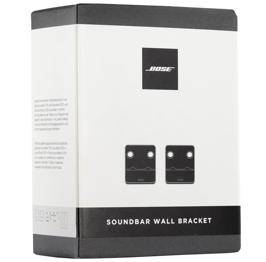 Wandhalterungen, AV-Halterungen & AV-Möbel - Bose - bracket - for sound bar - black - Max - recommended for - 802171-0010