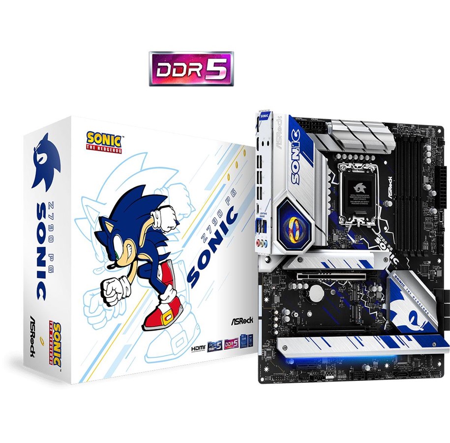 Mainboard - ASRock Z790 PG Sonic Mainboard - Intel Z790 - Intel LGA1700 socket - DDR5 RAM - ATX - 90-MXBKF0-A0UAYZ