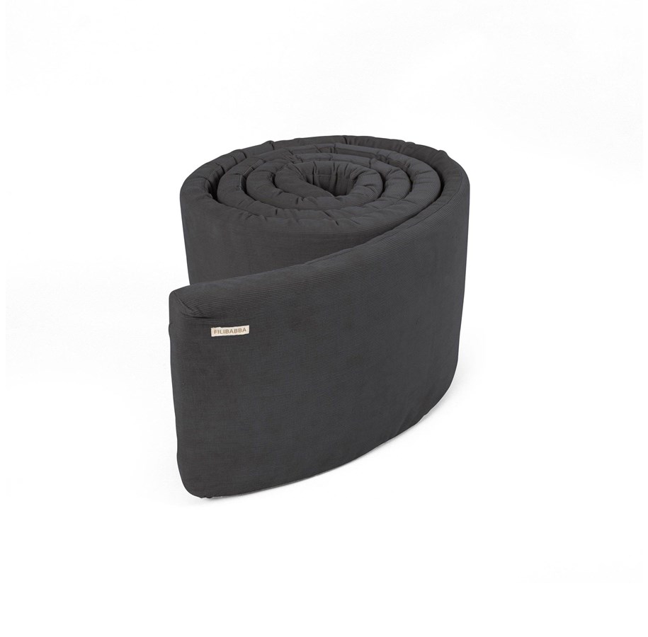 Babypflege - Filibabba Bed bumper - Corduroy Stone grey - FI-CORT005