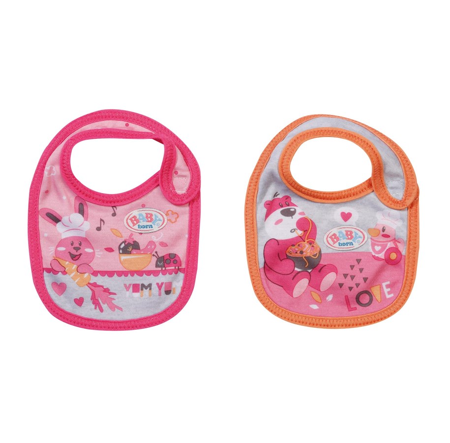 Dolls & Accessories - Baby Born Bib 2 assorted - 834084