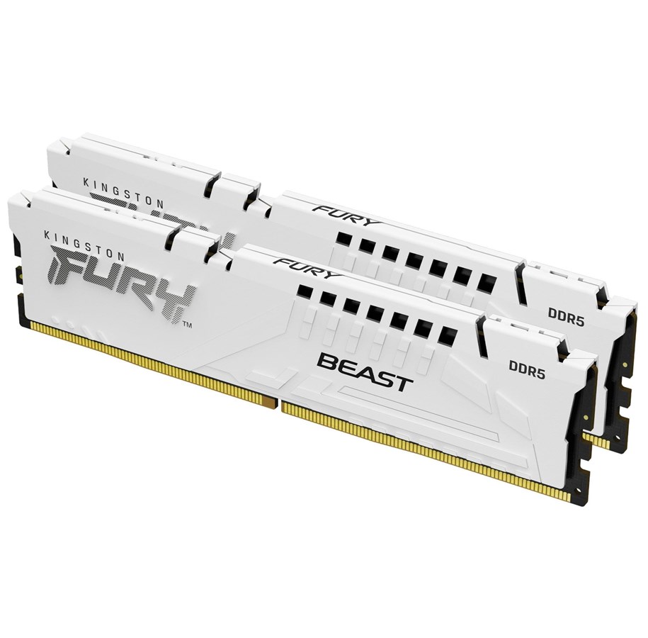 Arbeitsspeicher (RAM) - Kingston FURY Beast DDR5-6000 - 64GB - CL36 - Dual Channel (2 pcs) - AMD EXPO - Weiß - KF560C36BWEK2-64