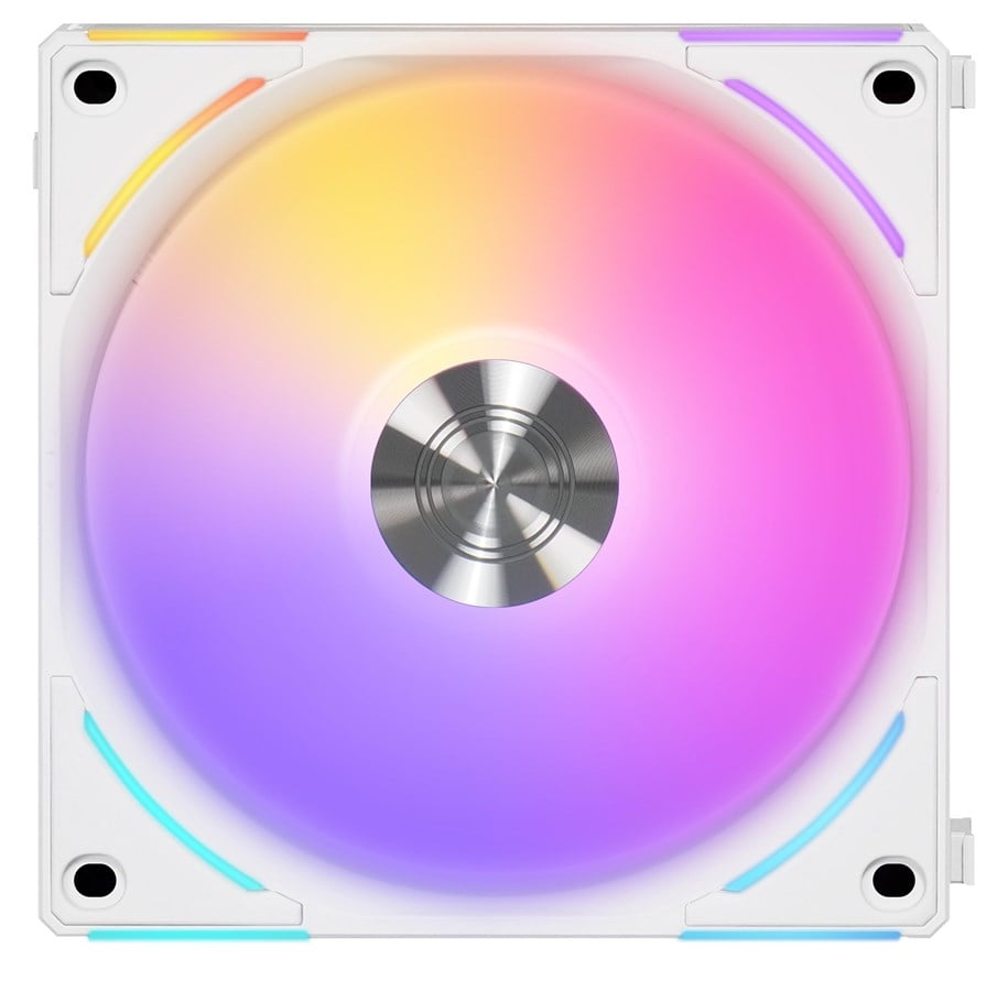 Gehäuselüfter - Lian Li UNI FAN AL120 V2 - Gehäuselüfter - 120mm - Weiß mit RGB LED - 29 dBA - UF-AL120V2-1W