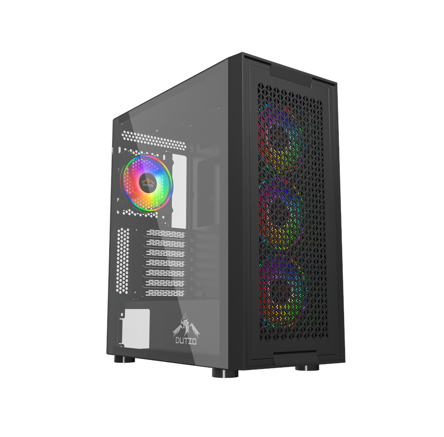Gehäuse - DUTZO C731 Mesh TG ARGB - Gehäuse - Miditower - Schwarz - C731MTGARGB-B