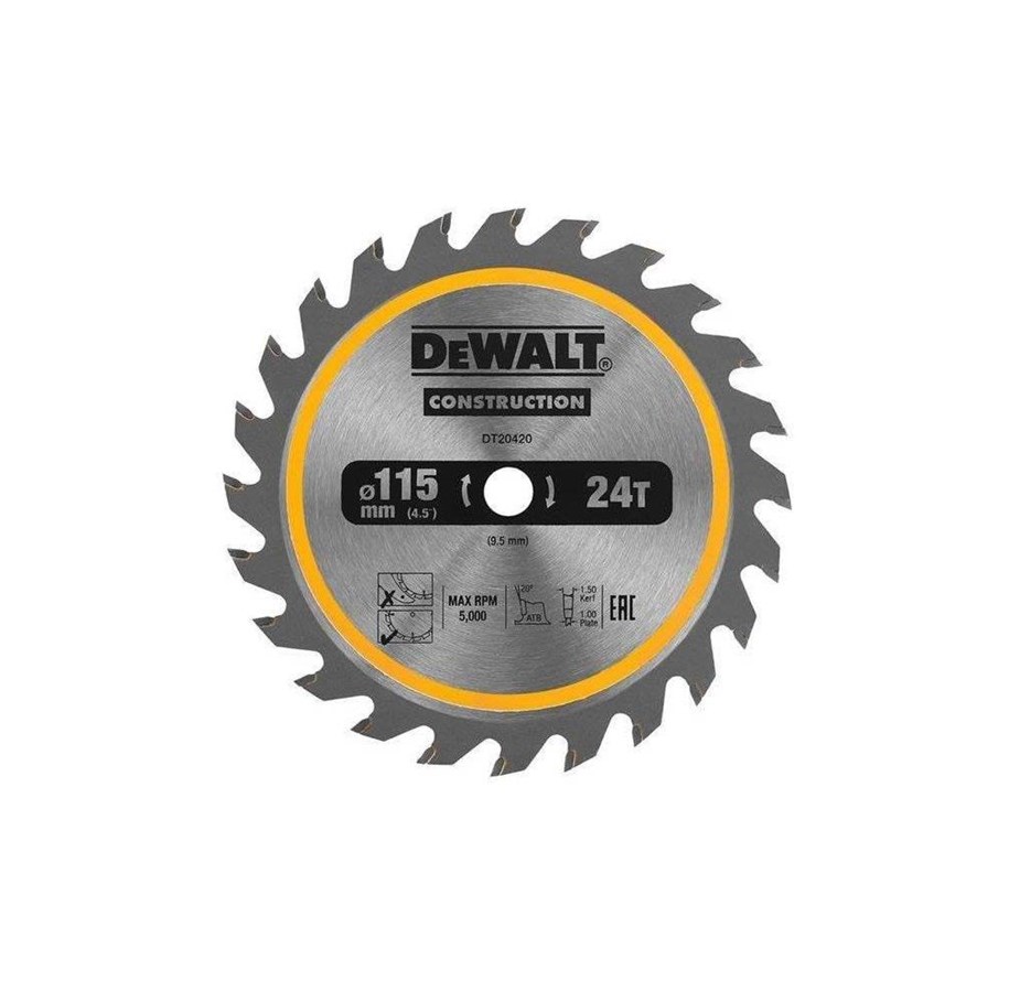 Handkreissäge - Dewalt 115MM 24T TCT SAW BLADE - DT20420-QZ