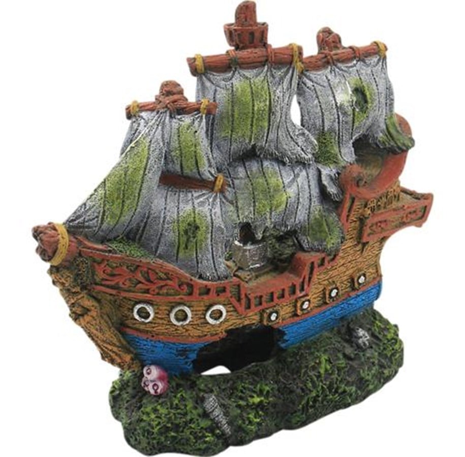 Fische - 4FISH Shipwreck 15x6.7x14 cm - AT47350