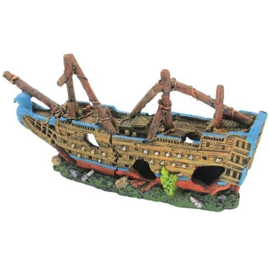 Fische - 4FISH Shipwreck 23x6.5x11.5 cm - AT47354
