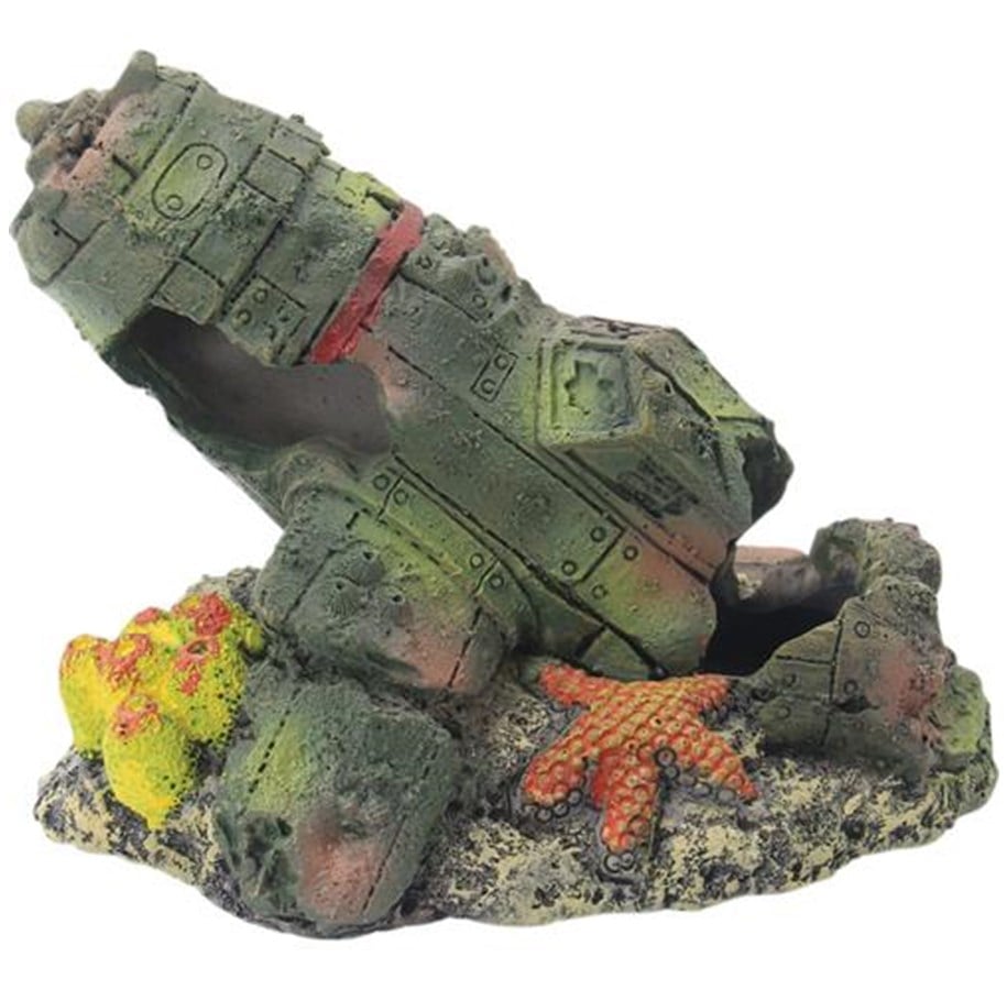 Fische - 4FISH Aircraft wreckage 11.5x8.5x8.8 cm - AT47372