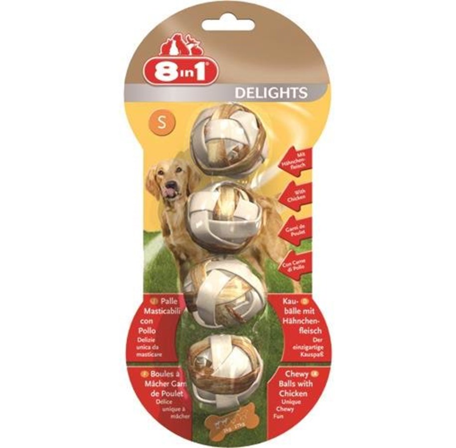 Hunde - 8 in 1 8in1 Delights Balls S 4 pcs - T660398