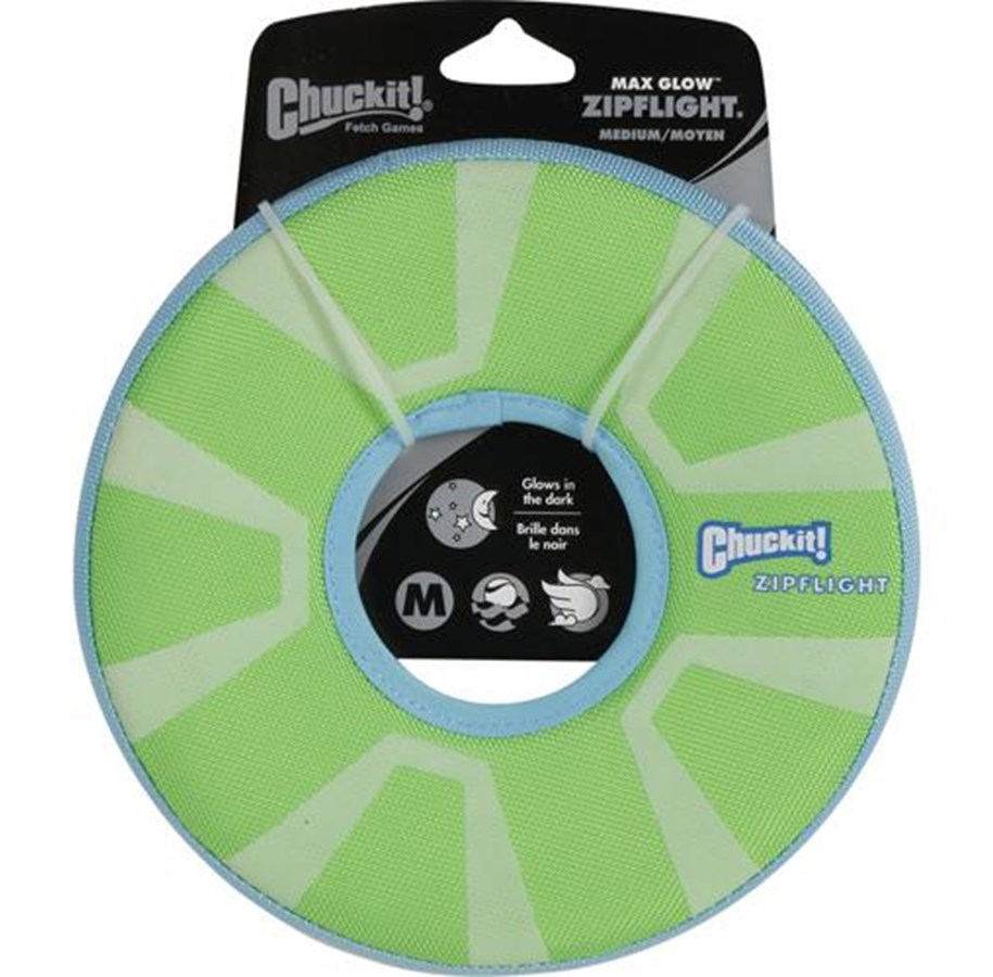 Hunde - CHUCKIT Max Glow Zipflight frisbee M - H323041