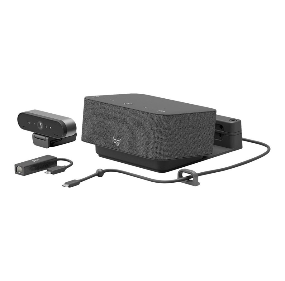 Videokonferenz - Logitech Logi Dock Focus Room Kit - video conferencing kit - 991-000464