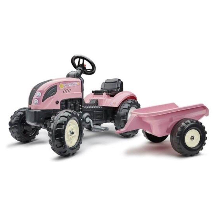 Rutscherautos und Laufräder - Falk Country Star Tractor with Trailer - 808-055