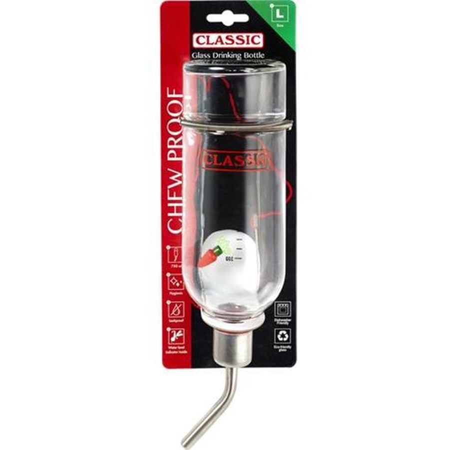 Nagetiere - Classic Pet Products Glass Drinking Bottle Large 750ml - HT203