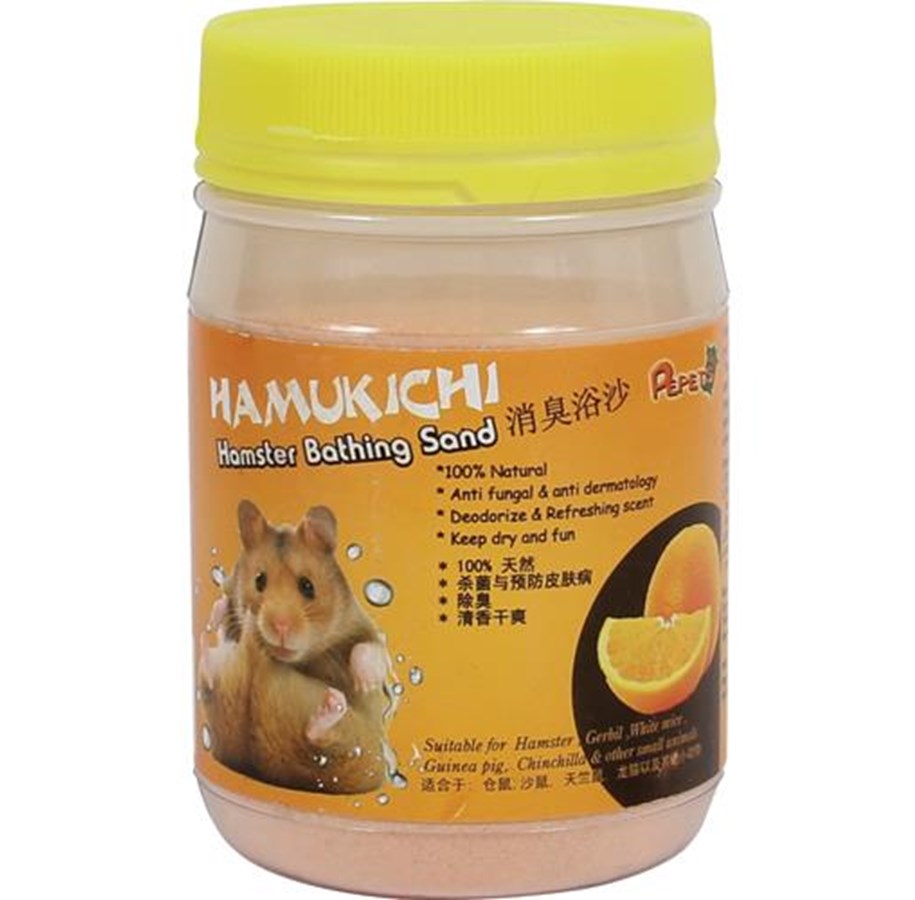 Nagetiere - Hamukichi hamster bath sand orange scented/400g - HT60177
