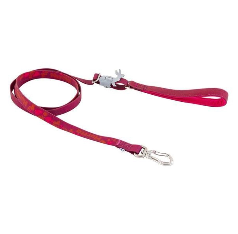 Hunde - Hurtta Mudventure Leash beetroot 120-180cm/20mm - H934180