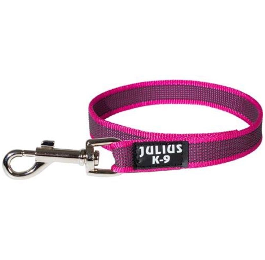 Hunde - Julius-K9 IDC Color&Gray Leash w/o Handle pink/grey 20mm/1m - H650094