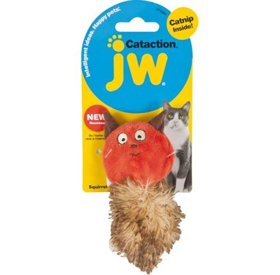 Katzen - JW Cataction Catnip Squirrel Red/Brown - K710844