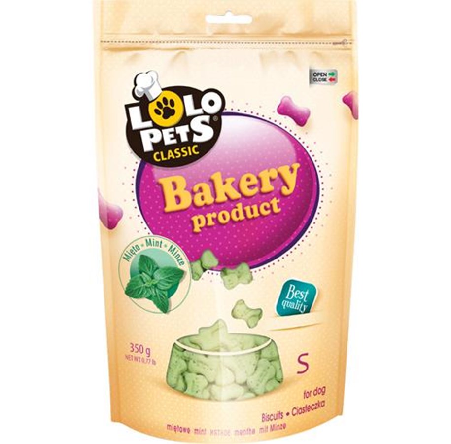 Hunde - Lolo Pets Dog biscuits mint bone S 350g - H80803
