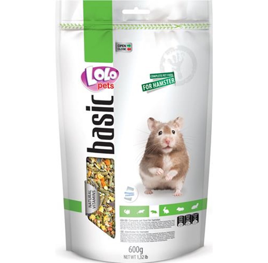Nagetiere - Lolo Pets Hamster food complete 600g resealable - HT70114