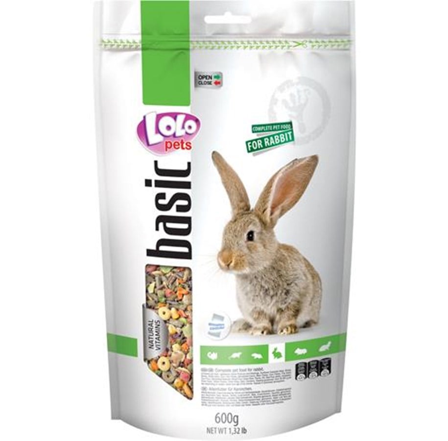 Nagetiere - Lolo Pets Rabbit feed complete 600g resealable - HT70124