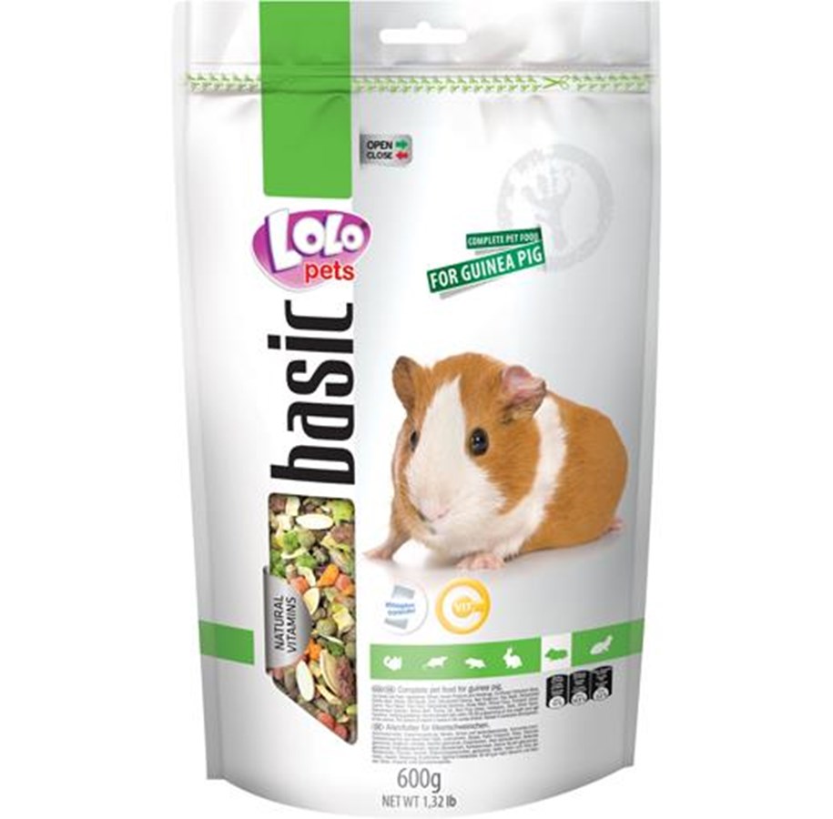 Nagetiere - Lolo Pets Guinea pig feed complete 600g resealable - HT70134