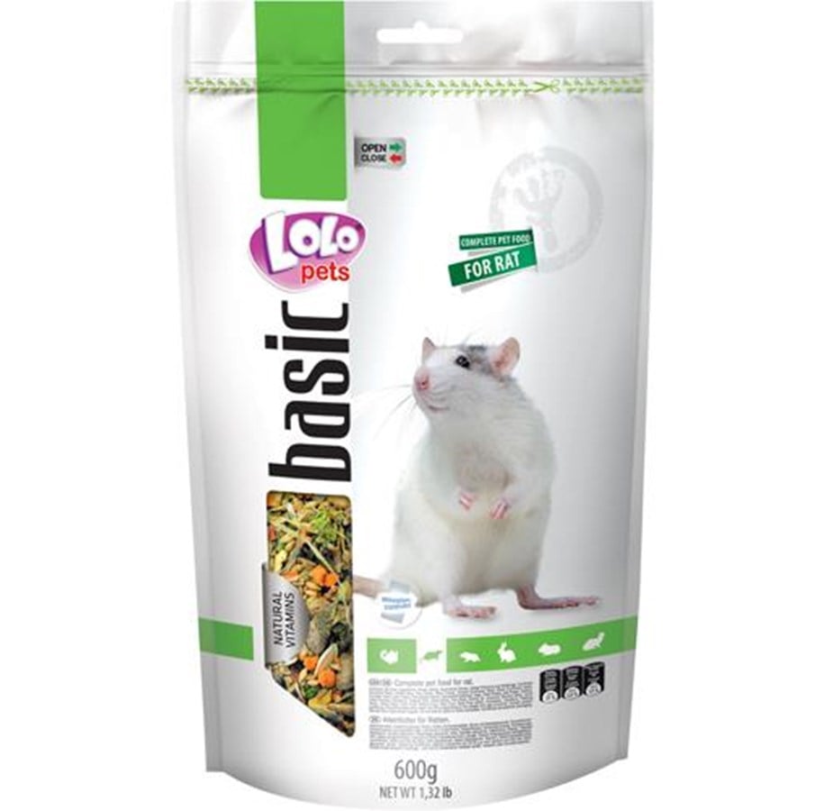Nagetiere - Lolo Pets Rat feed complete 600g resealable - HT70154