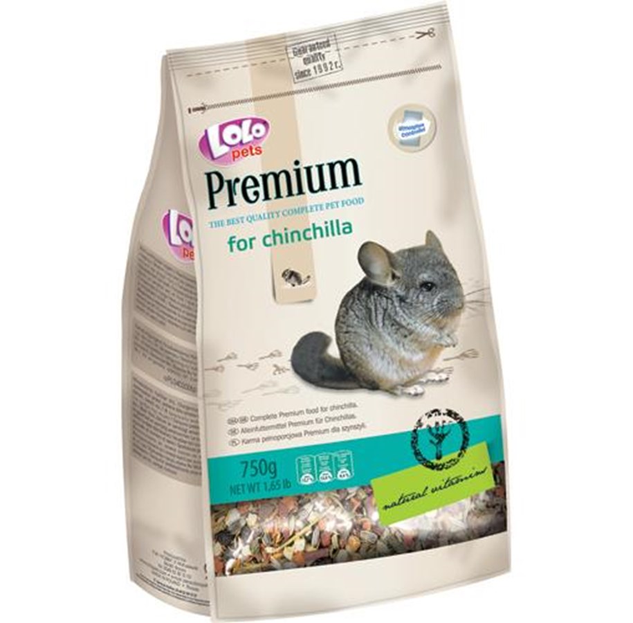 Nagetiere - Lolo Pets Premium chinchilla feed 750g - HT70162