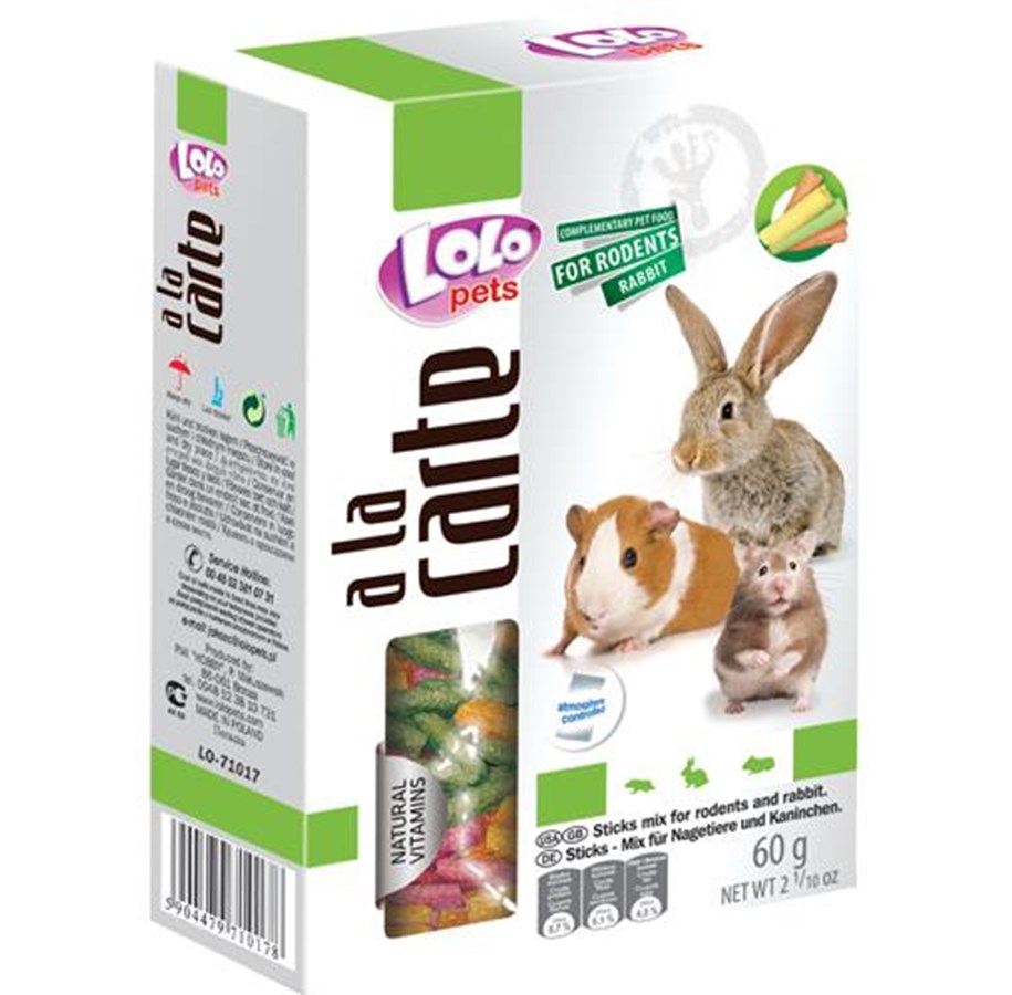 Nagetiere - Lolo Pets A la carte - sticks mix 60 g - HT71017