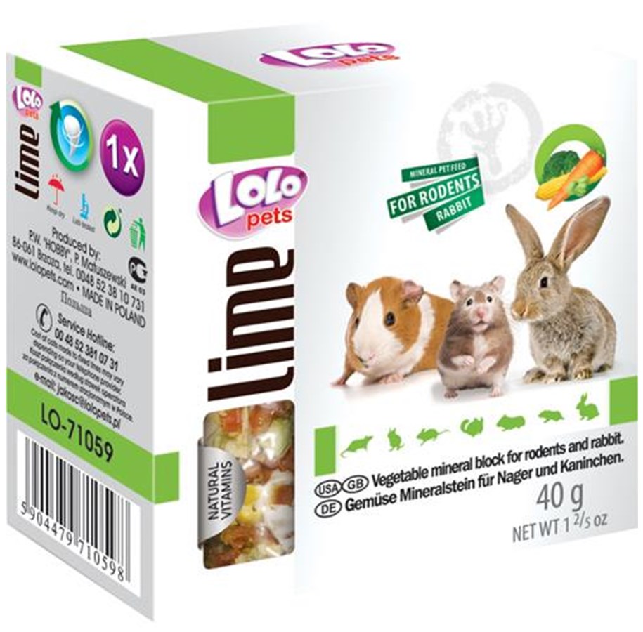 Nagetiere - Lolo Pets Limestone for Rodents Vegetables 30 g - HT71059