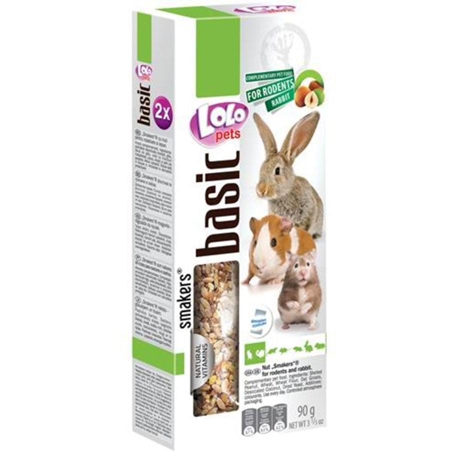 Nagetiere - Lolo Pets 2x seed sticks rodent/rabbit nuts - HT71106